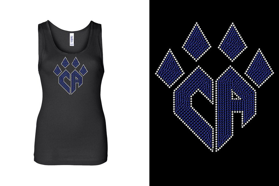 Rhinestones CA Cheer Athletics Youth Tank