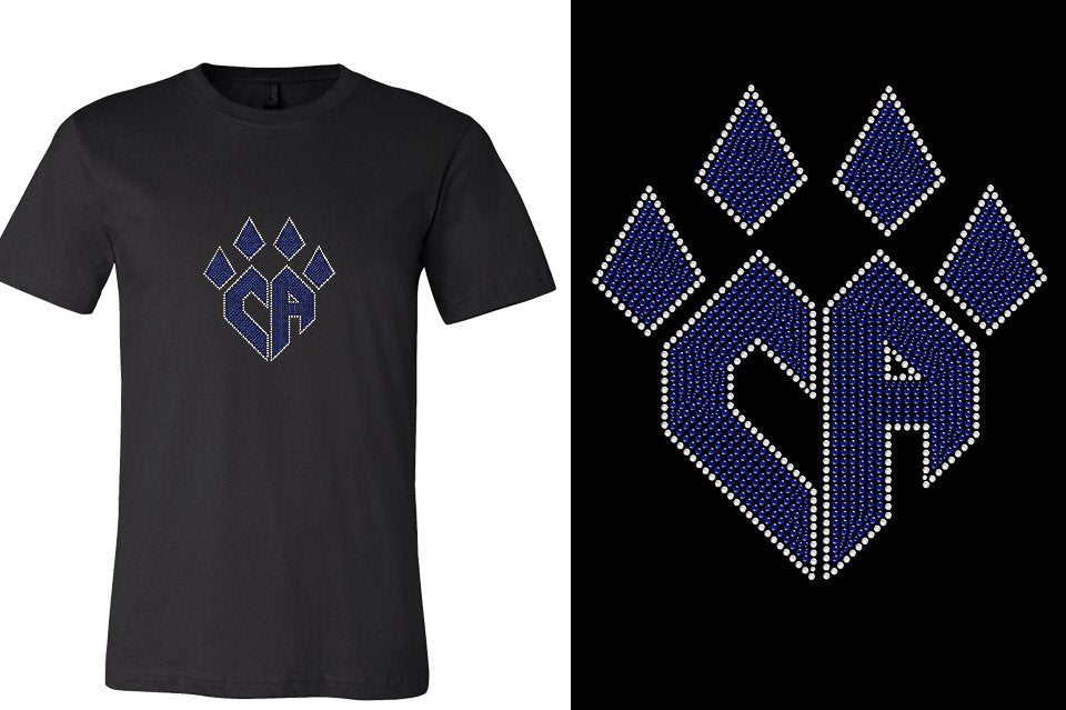 Rhinestones CA Cheer Athletics Unisex T-shirt