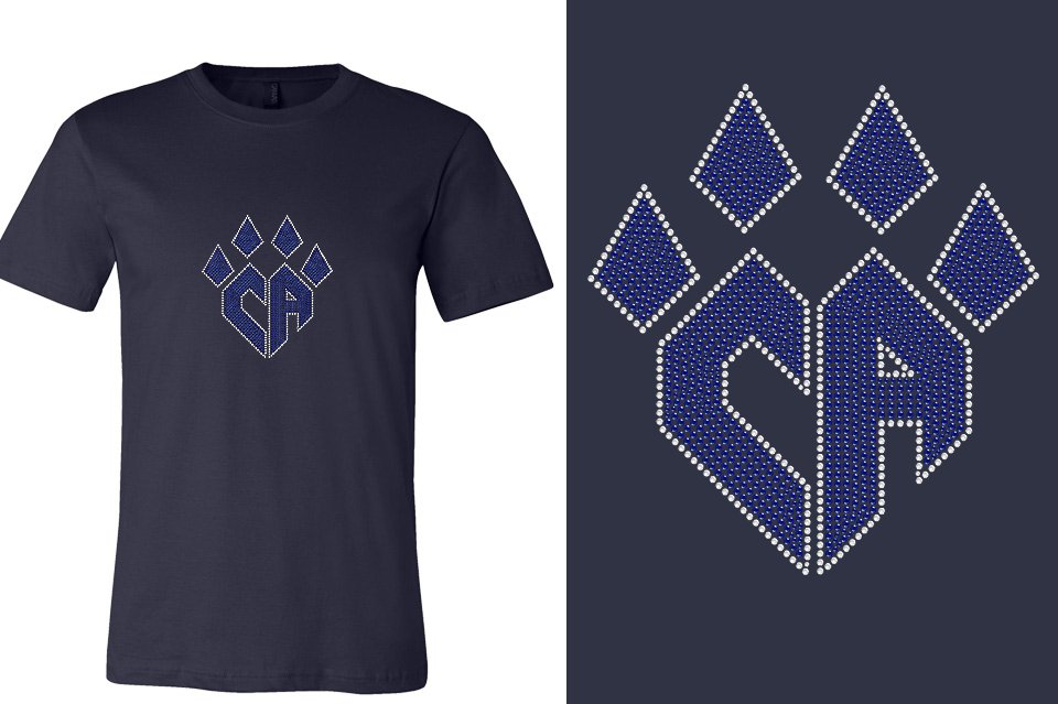 Rhinestones CA Cheer Athletics Unisex T-shirt