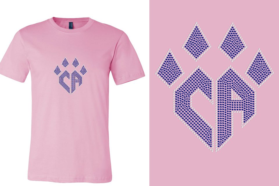 Rhinestones CA Cheer Athletics Unisex T-shirt
