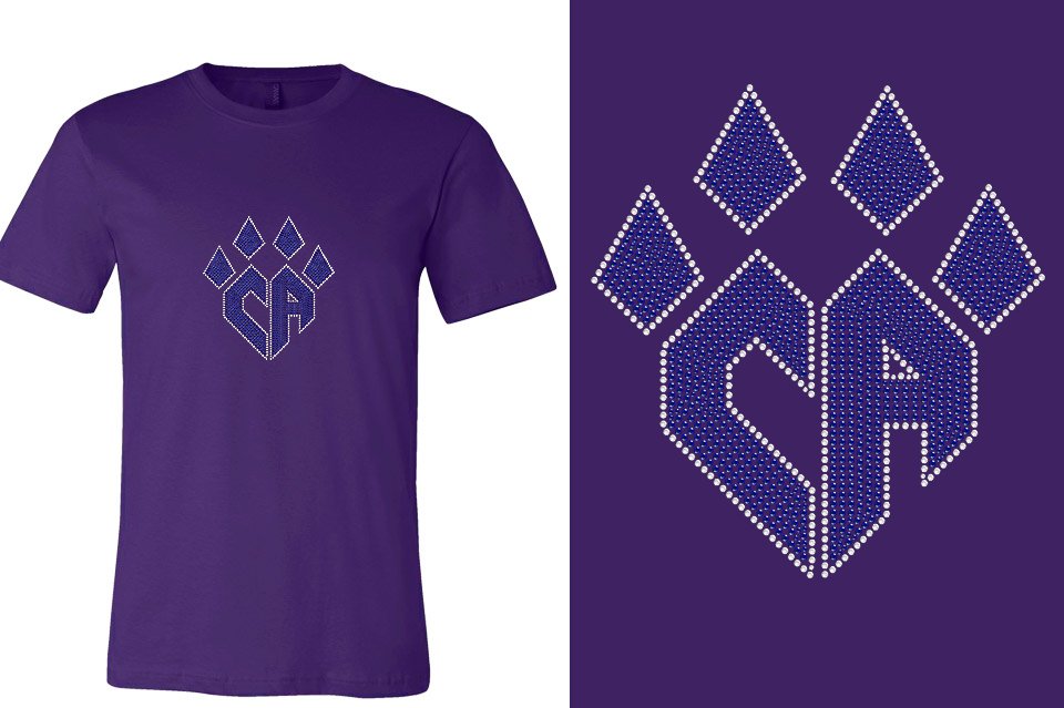 Rhinestones CA Cheer Athletics Unisex T-shirt