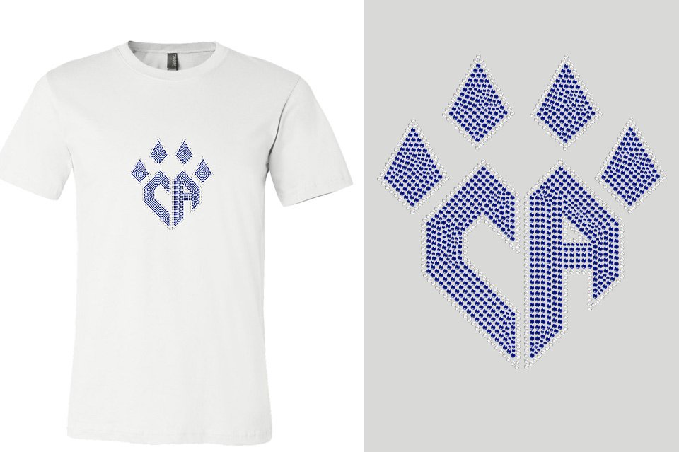 Rhinestones CA Cheer Athletics Unisex T-shirt