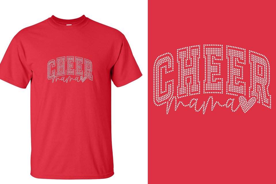 Rhinestones CA Cheer Athletics Cheer Mama Unisex T-shirt
