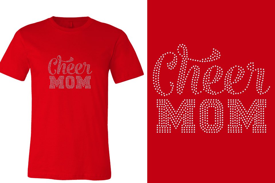 Rhinestones CA Cheer Athletics Cheer Mom Unisex T-shirt
