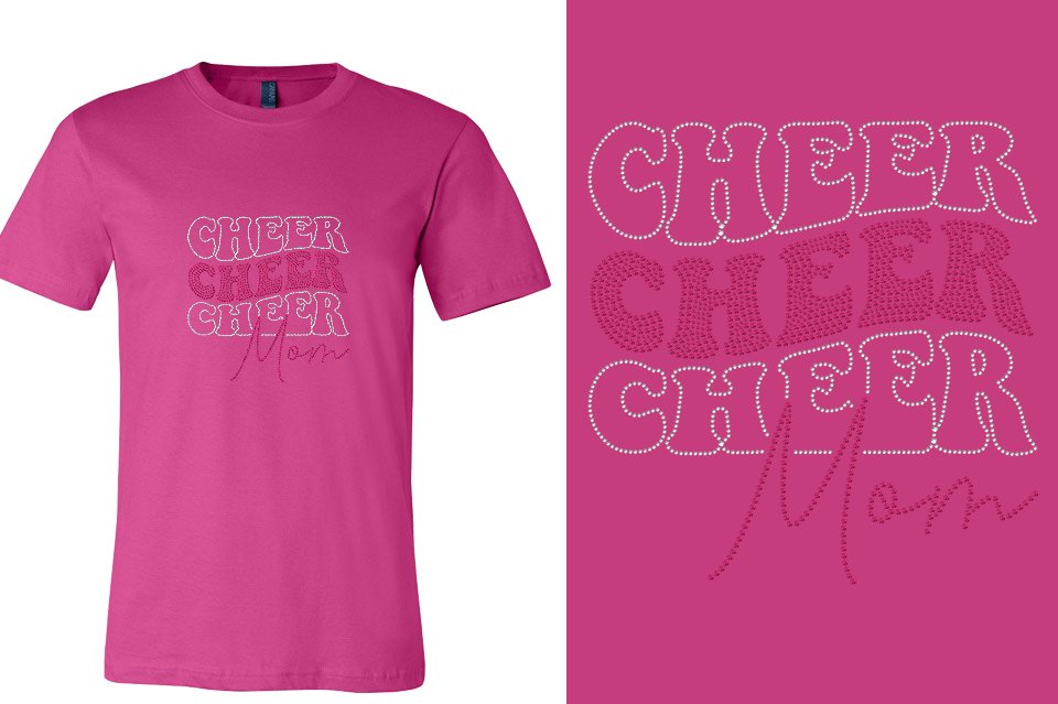 Rhinestones CA Cheer Athletics Cheer Mom Unisex T-shirt