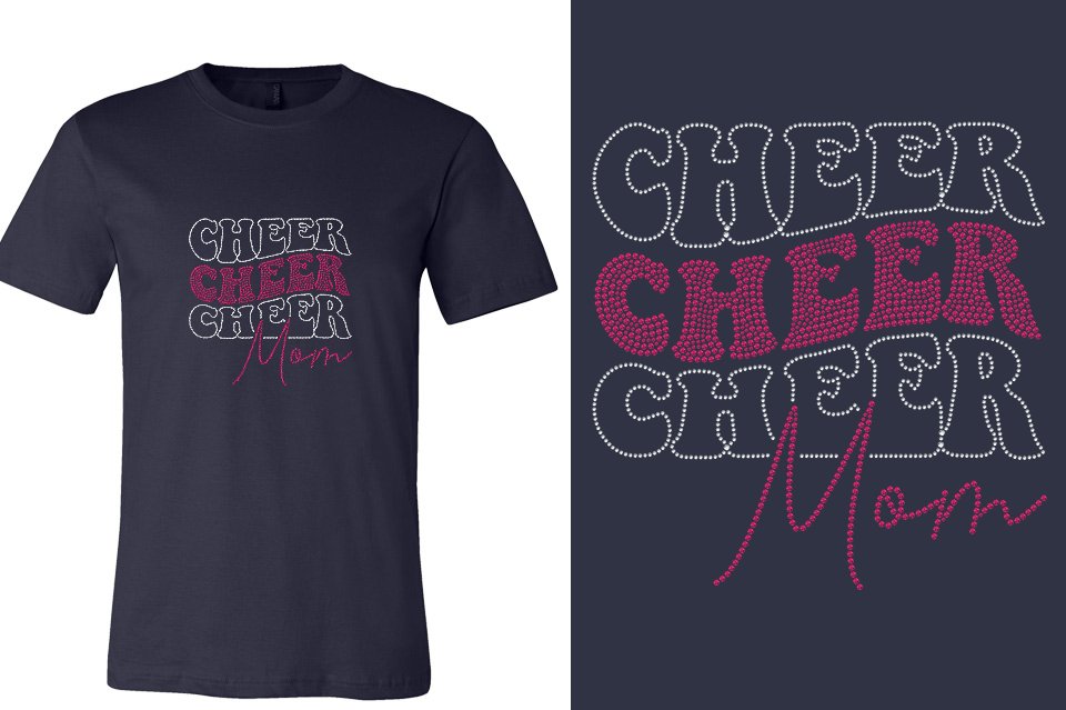 Rhinestones CA Cheer Athletics Cheer Mom Unisex T-shirt