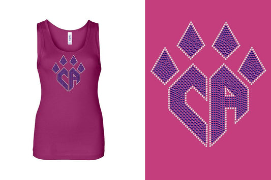 Rhinestones CA Cheer Athletics Youth Tank