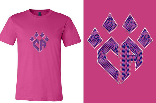 Rhinestones CA Cheer Athletics Unisex T-shirt